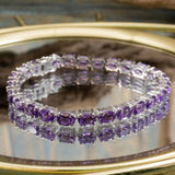 Gemstone Tennis Bracelet - Sterling Silver