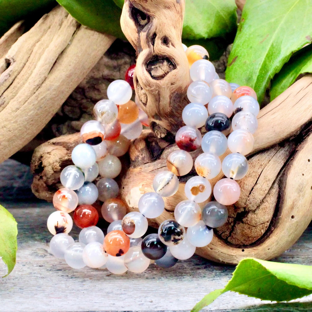 Dendritic Agate Bracelet - 8mm