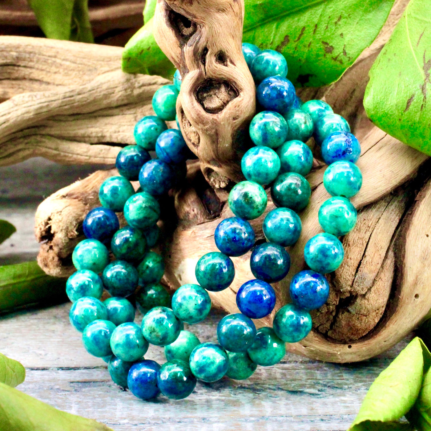 8mm Chrysocolla Bracelet