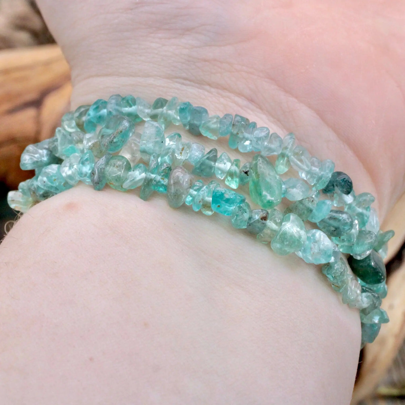 Translucent Apatite Chip Bracelet