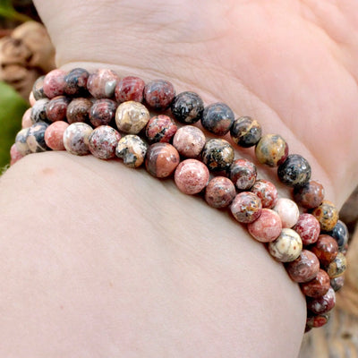 Leopardskin Jasper Bracelet - 6mm