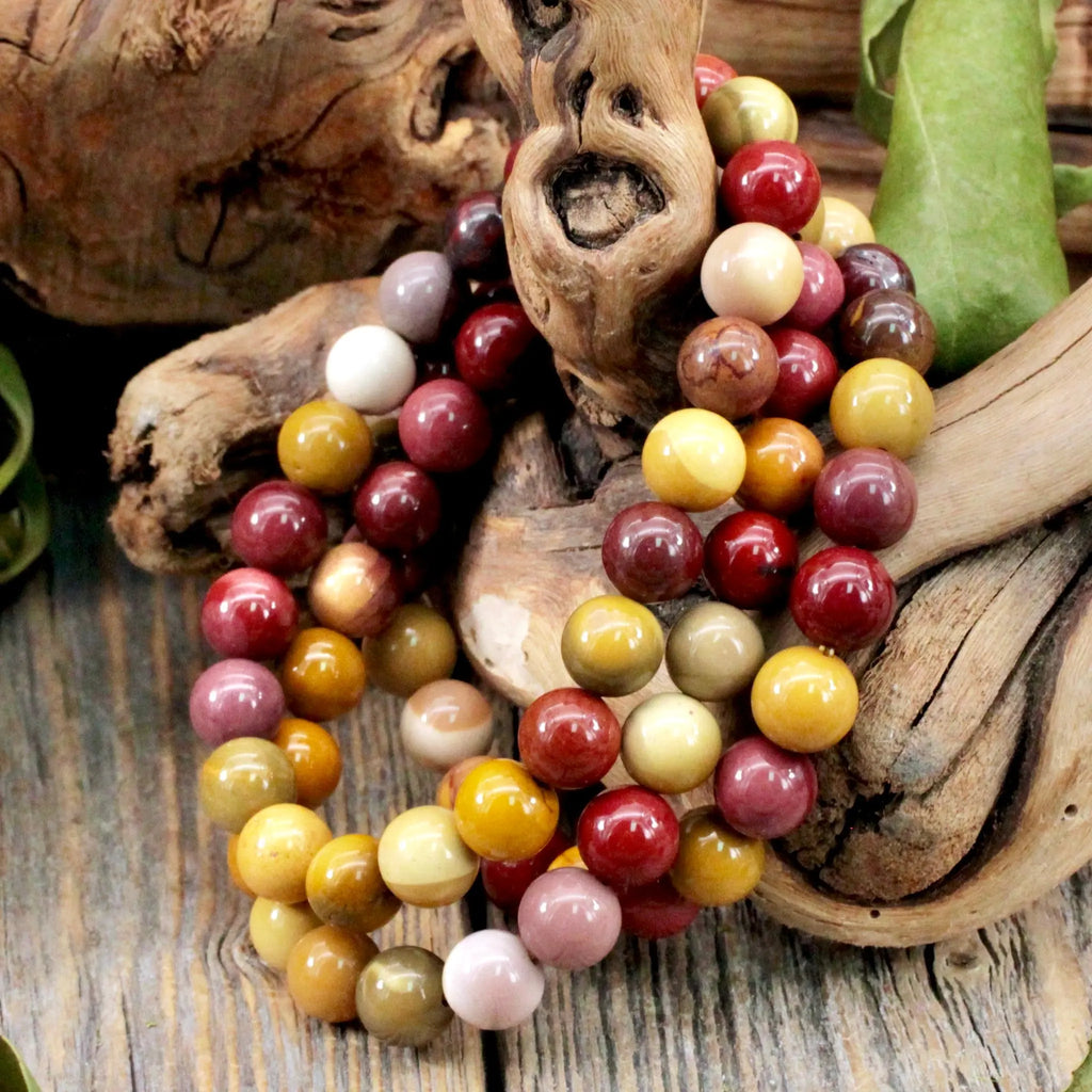 Mookaite Jasper Beaded Bracelet Mala Sier Om Buddhist Baby Jewelry For Yoga  And Healing Courage Drop Delivery DHGarden DH6R9 From Dh_garden, $24.86 |  DHgate.Com