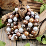 Tri-Color Pearl Bracelet