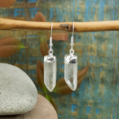 Quartz Point Earrings