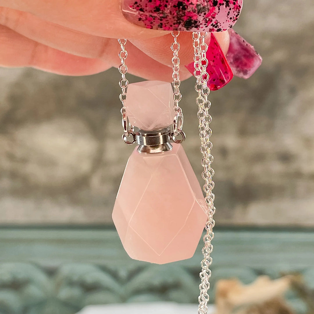 Aromatherapy Necklace Perfume Bottle Necklace Wholesale Rose
