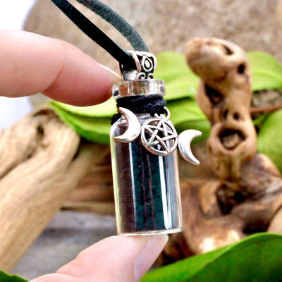 Purification and Healing Spell Jar with Shungite Necklace