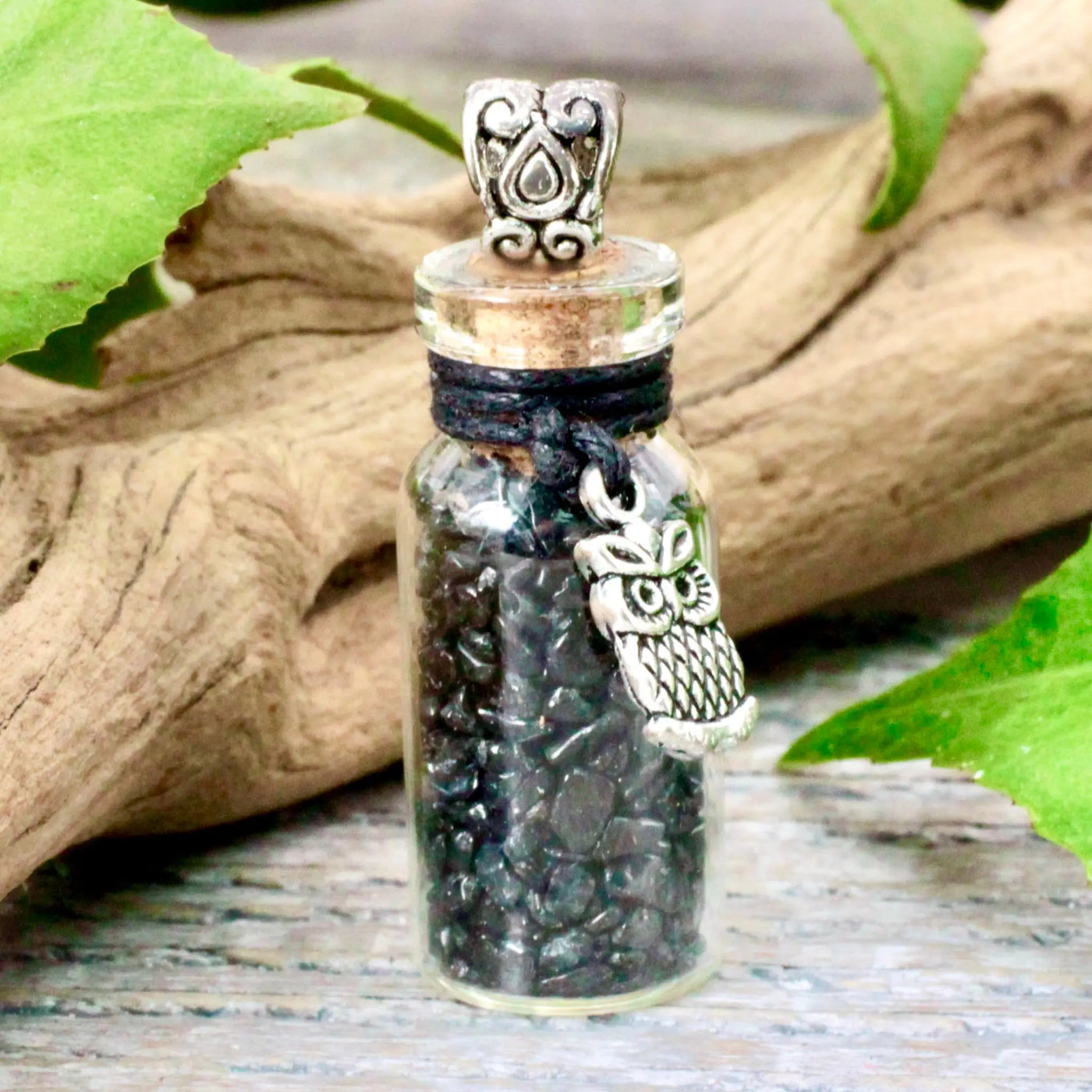 Vision Spell Jar with Black Tourmaline Necklace