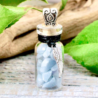 Guidance Spell Jar with Angelite Necklace