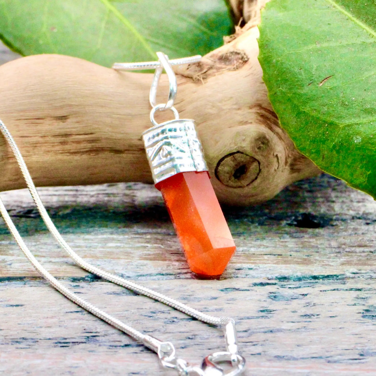 Carnelian Drop Necklace