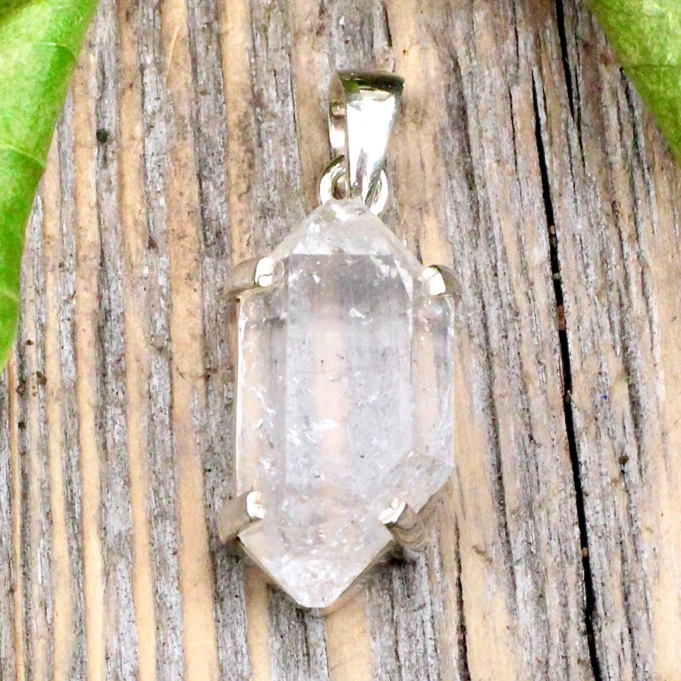Herkimer Diamond Pendant in Sterling Silver