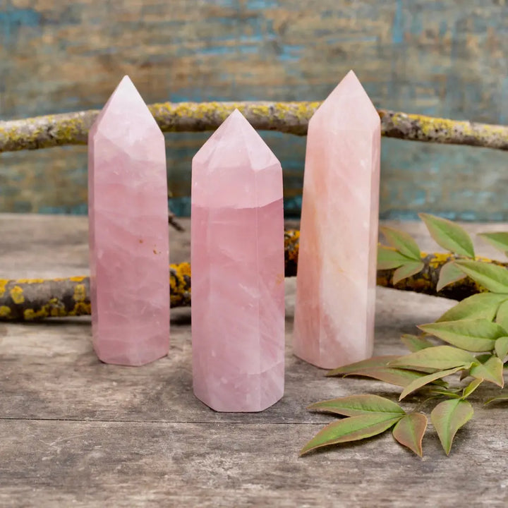 ローズクォーツ　タワー Large Rose Quartz Tower – RockMama.com