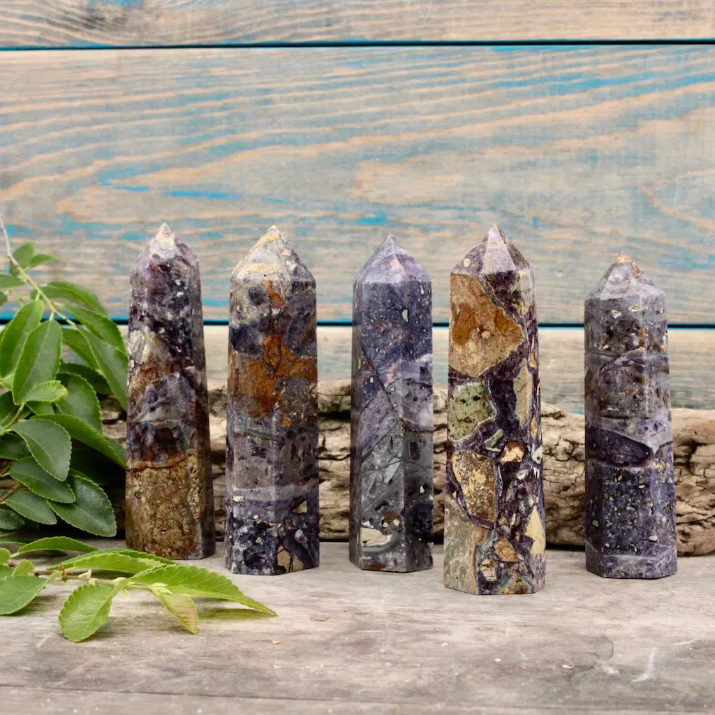 Brecciated Fluorite Tower, Small