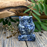 Sodalite Owl Carving