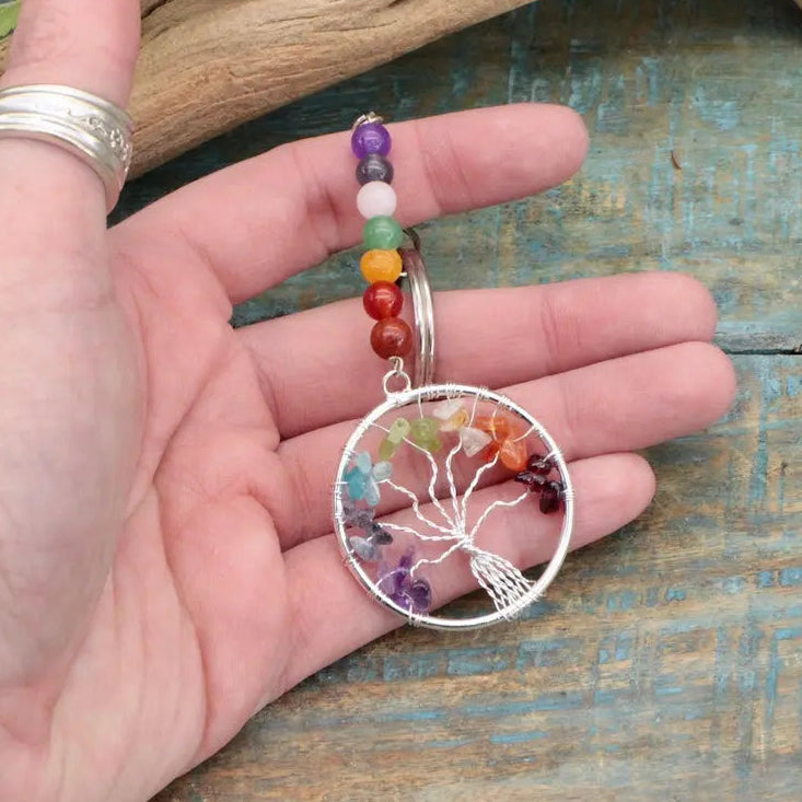 Chakra Tree of Life Keychain – RockMama.com