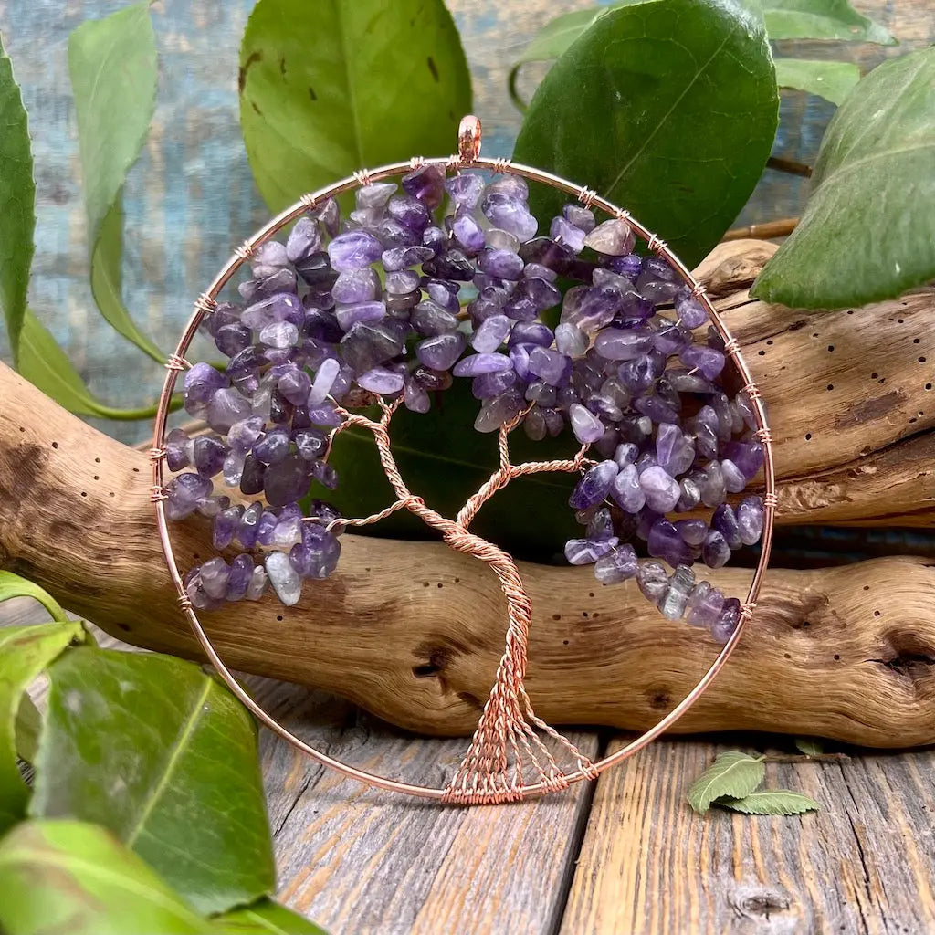 Amethyst Tree of Live Wall Hanging