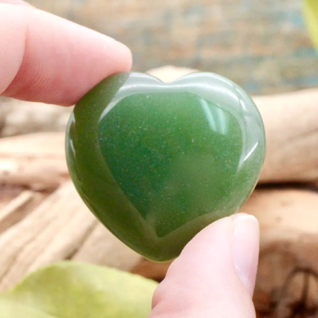 Small Green Aventurine Heart