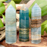 Blue Calcite Tower - Medium
