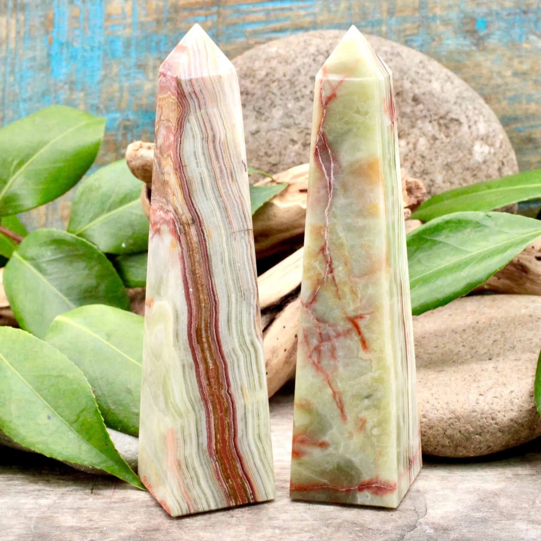 Banded Calcite Rocks Banded Calcite Obelisk – RockMama.com