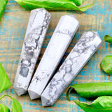 Howlite Faceted Wand