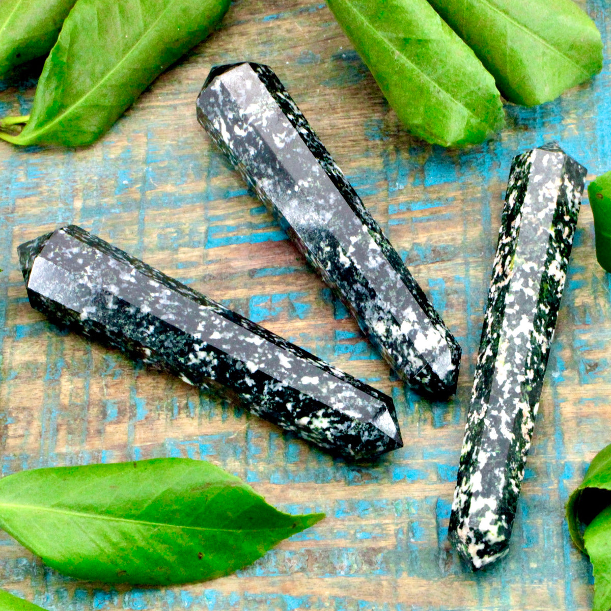 Green Jasper Double Terminated Wand
