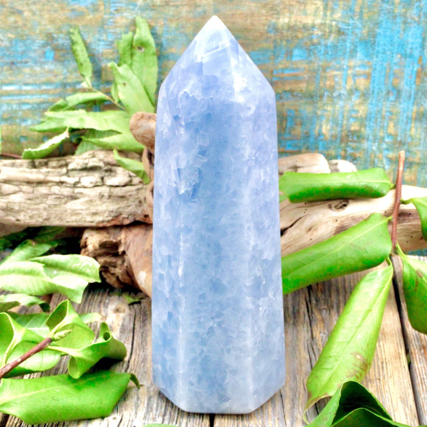 Blue Calcite Tower