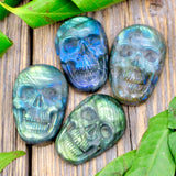 Labradorite Token - Skull