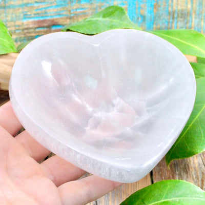 Selenite Heart Bowl