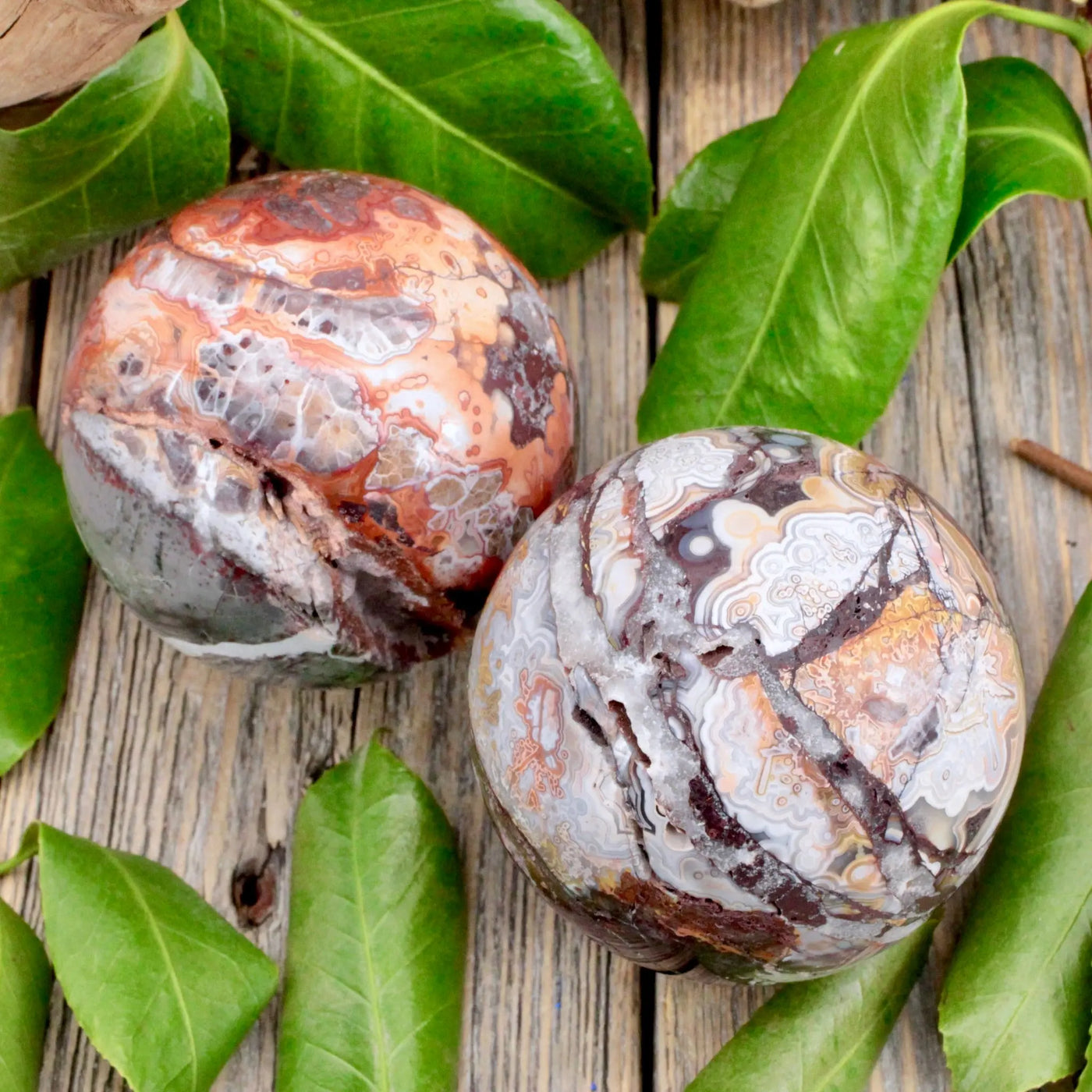 Crazy Lace Agate Sphere