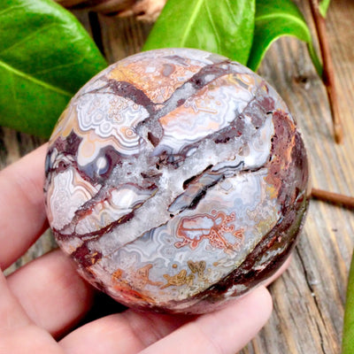 Crazy Lace Agate Sphere