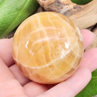 Honey Calcite Sphere - Small