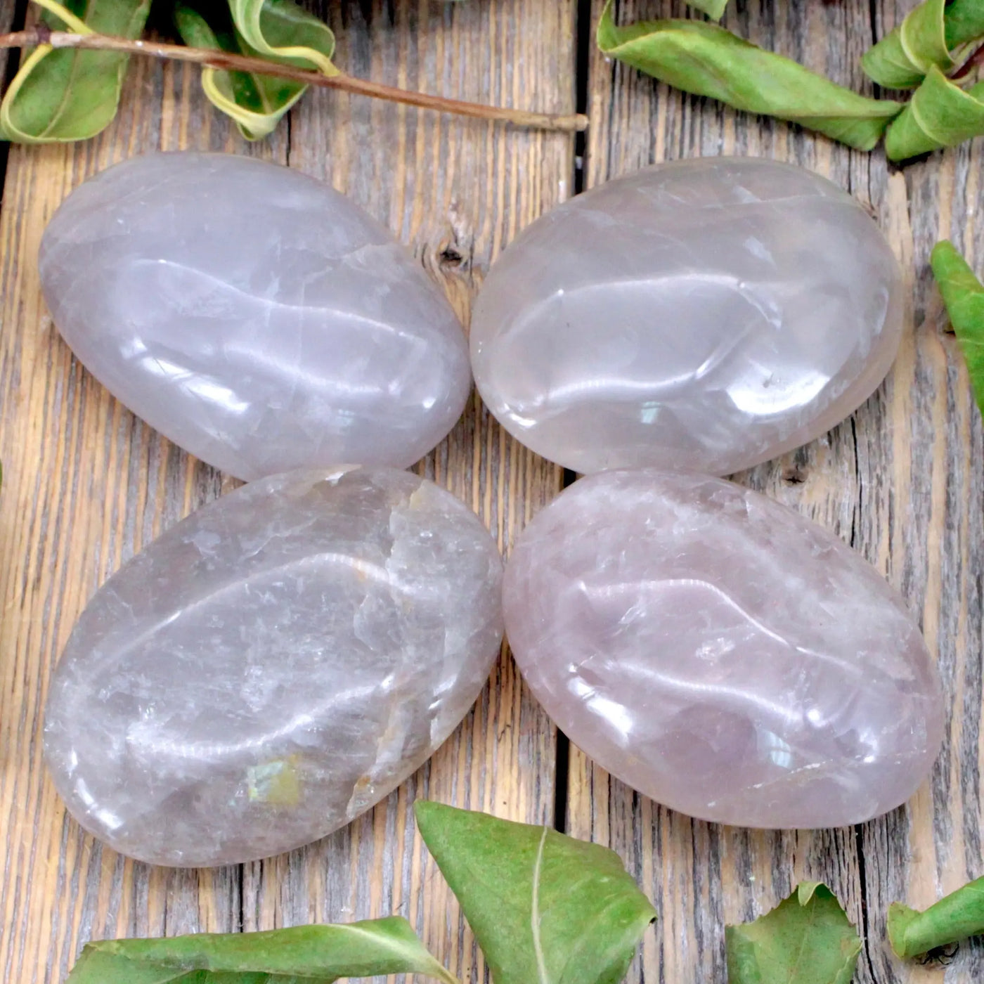 Lunar Quartz Palm Stone