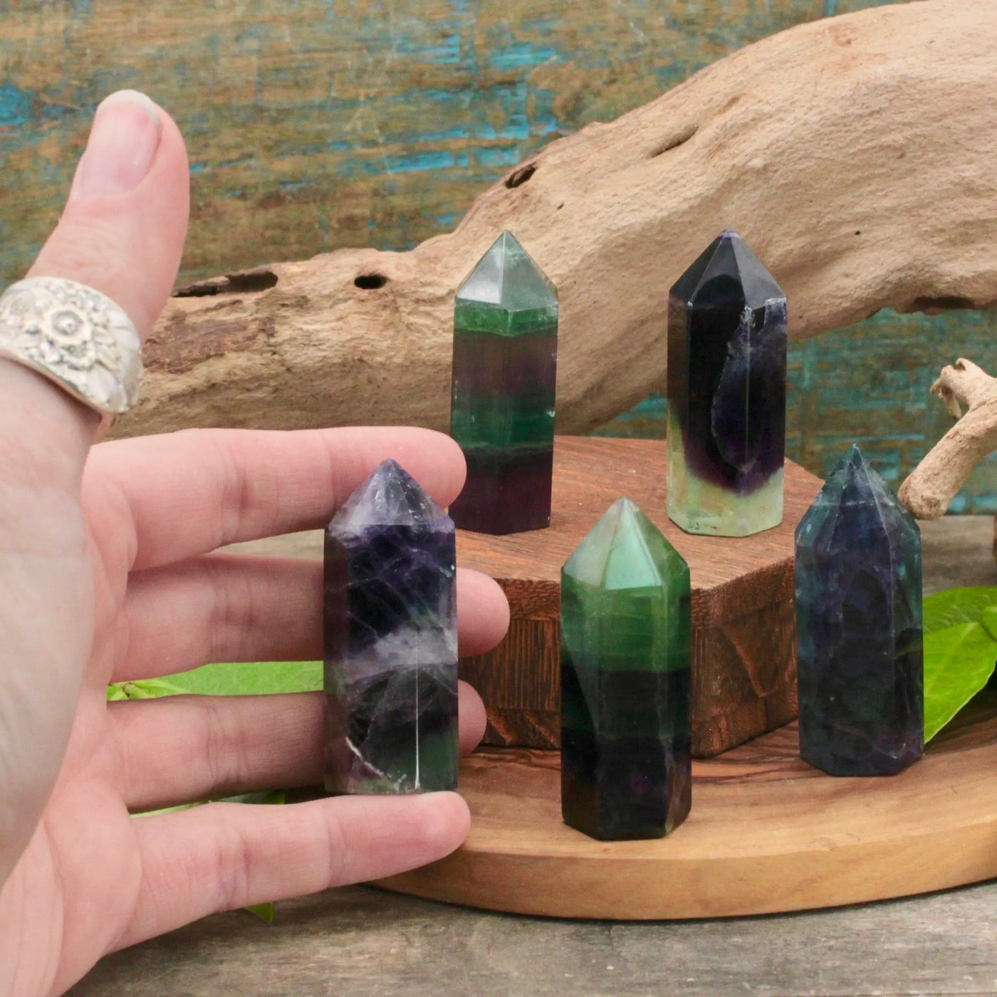 Rainbow Fluorite Mini Tower