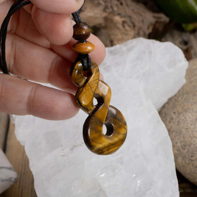 Tiger's Eye Sacred Symbols Infinity Loop