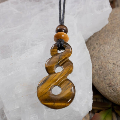Tiger's Eye Sacred Symbols Infinity Loop