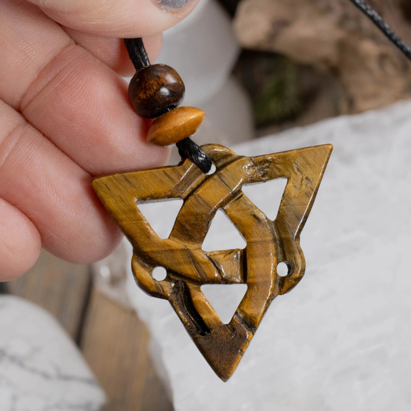 Tiger's Eye | Sacred Symbols Triquetra