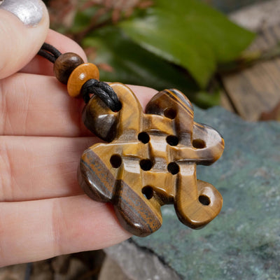 Tiger's Eye Sacred Symbols Celtic Knot